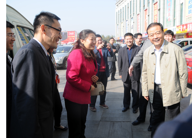浙江义乌市领导莅临济南义乌小商品批发市场参观指导